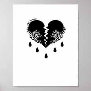 Tear Me Apart Emotional Dark Tone Poster