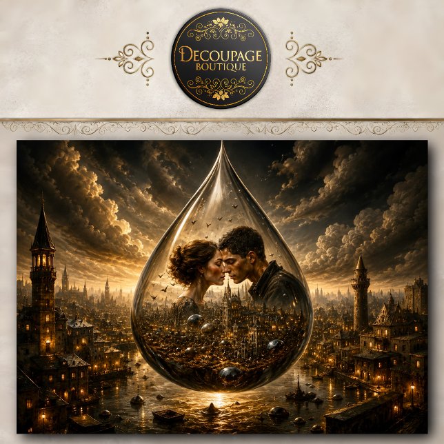 Tear of Eternal Love Decoupage Tissue Paper (Tear of Eternal Love Decoupage Tissue Paper)