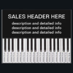 Tear-Off Advertising Flyer Personalised Keyboard<br><div class="desc">Tear-Off Advertising Flyer Personalised Keyboard</div>