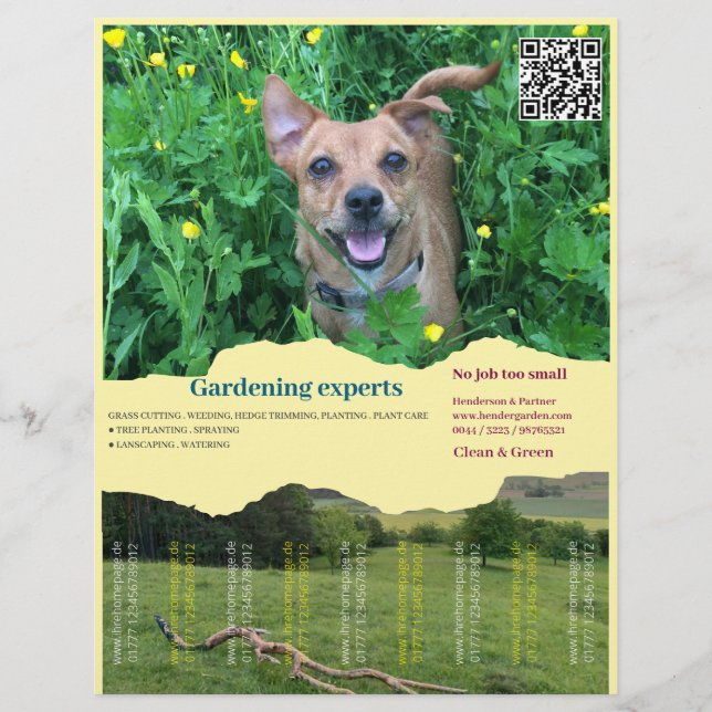 Tear Off Flyer square images Gardening (Front)