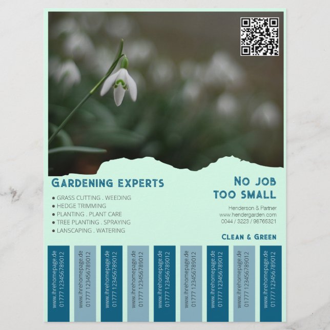 Tear Off Flyer square images Gardening (Front)