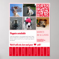 Tear off printable puppies for sale flyer template