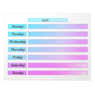 Tear off the calendar, create a notebook with note