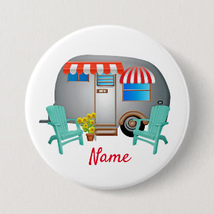 Teardrop Caravan Camper Thunder_Cove  7.5 Cm Round Badge