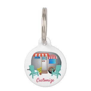 Teardrop Caravan Camper Thunder_Cove Pet Tag