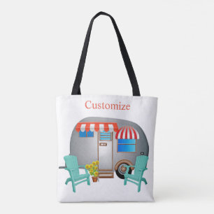 Teardrop Caravan Camper Thunder_Cove Tote Bag