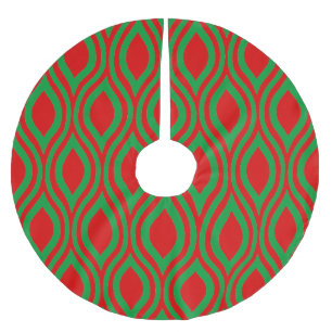 Teardrop Geometric by Cheryl Daniels Brushed Polyester Tree Skirt