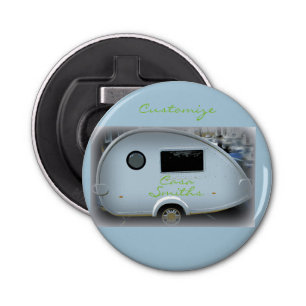 Teardrop gypsy caravan happy glamping bottle opener