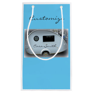 Teardrop gypsy caravan happy glamping small gift bag