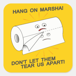 Tearing Us Apart Square Sticker