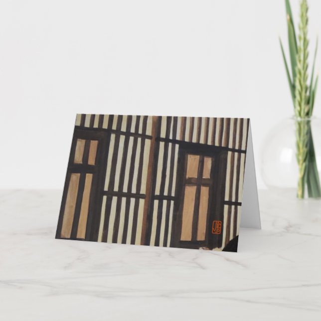 Tearoom Closeup "The Shoji screen doors" Card (Front)