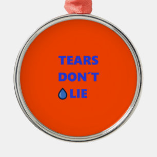 Tears Don't Lie Metal Tree Decoration