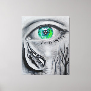 Tears for a lost soul canvas print