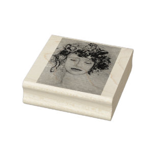 Tears Medusa Fantasy Myth Magic Maureen Girard Rubber Stamp