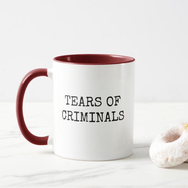 Tears of Criminals Humour Police Mug (With Donut)
