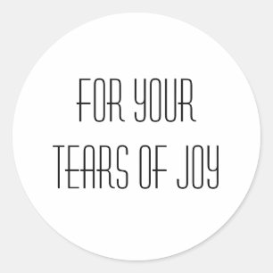 Tears of Joy Classic Round Sticker