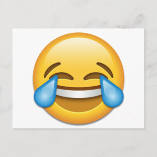 Tears of Joy emoji funny Postcard