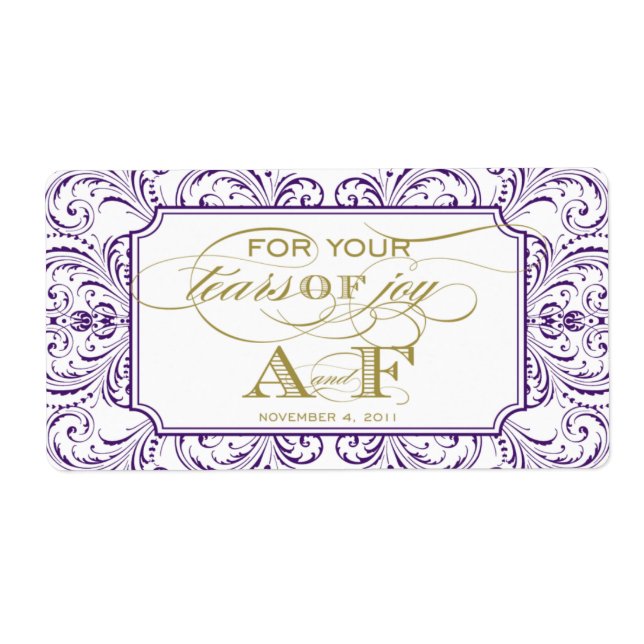 Tears of Joy label for Ashlie (Front)
