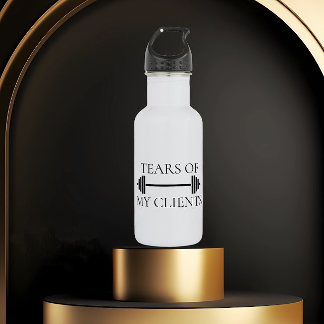 Tears of my Clients Personal Trainer Funny 532 Ml Water Bottle (Creator Uploaded)