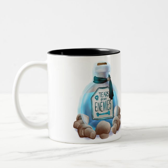 Tears of my Enemies |  Two-Tone Coffee Mug (Left)