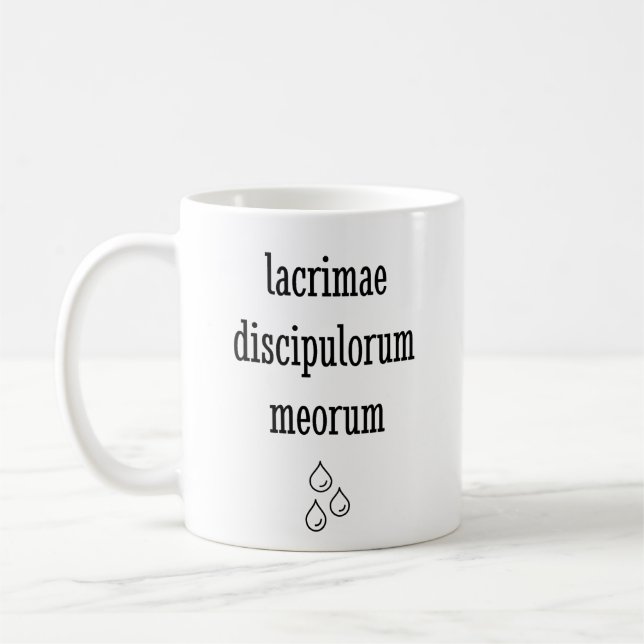 Tears Of My Latin Students - Funny Latin Teacher Coffee Mug (Left)