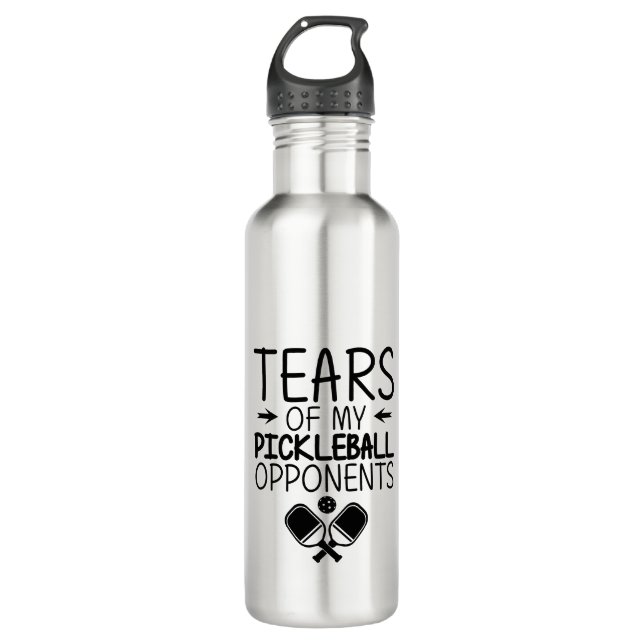 Tears of my Pickleball Funny minimal Pickleball 710 Ml Water Bottle (Front)