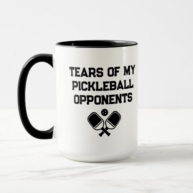 Tears of my Pickleball Funny minimal Pickleball Mug (Left)