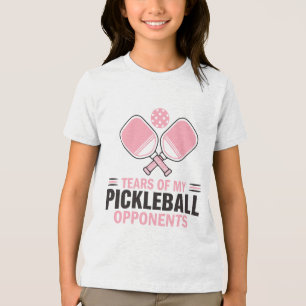  Tears of My Pickleball Opponents – Funny  Tri-Blend Shirt