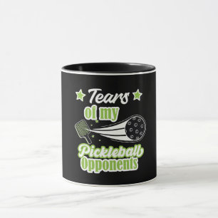 Tears of my Pickleball Opponents Typography Mug
