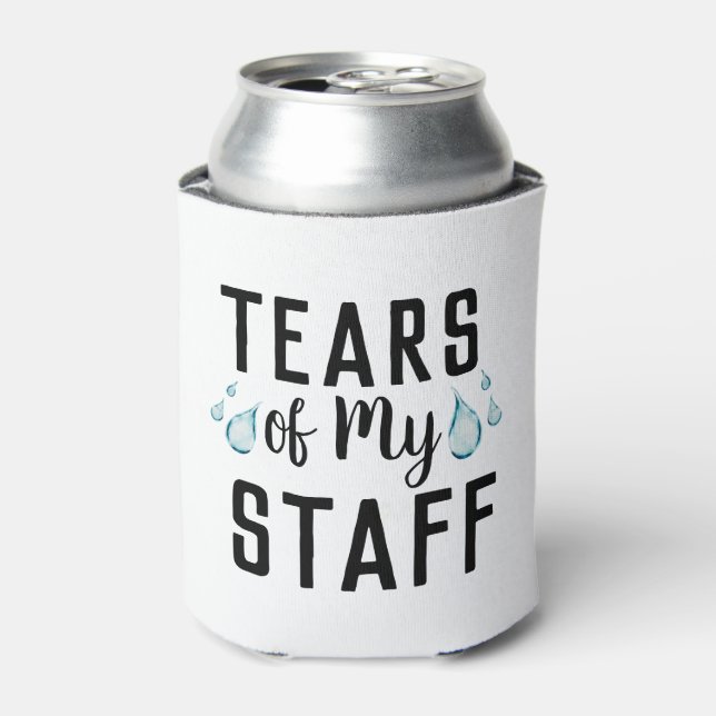 Tears of My Staff Worlds Best Boss Ever Gift  Can Cooler (Can Front)