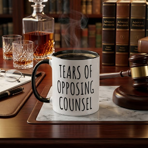 Tears of Opposing Counsel Funny Lawyer Mug