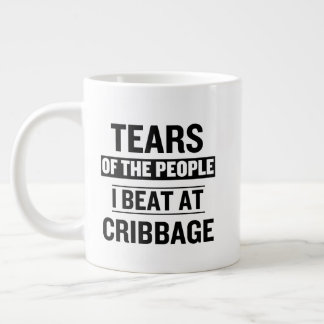Tears of the People I Beat at Cribbage Funny Large Coffee Mug
