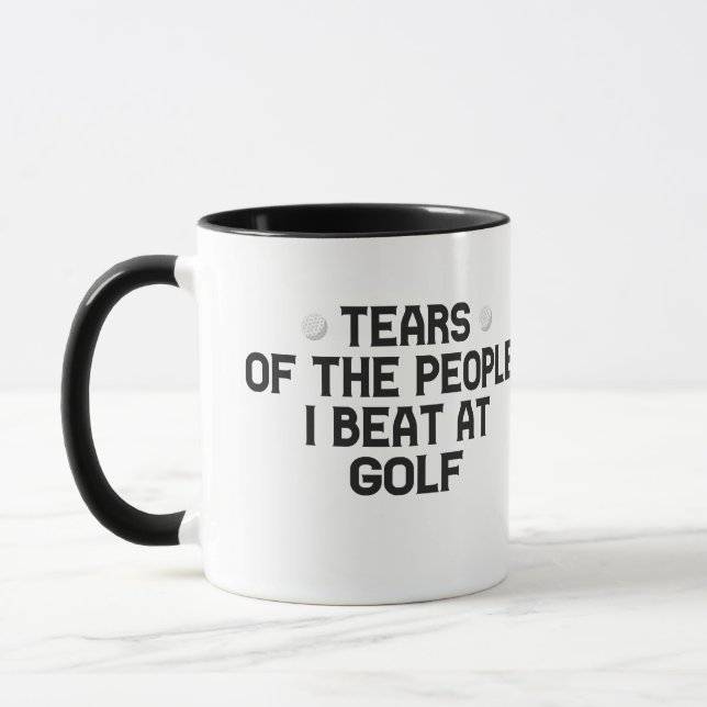 Tears Of The People I Beat At Golf Funny Mug (Left)
