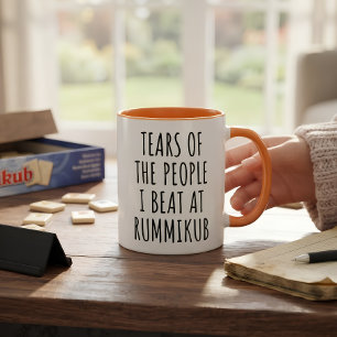 Tears of the People I Beat at Rummikub Two-Tone Coffee Mug