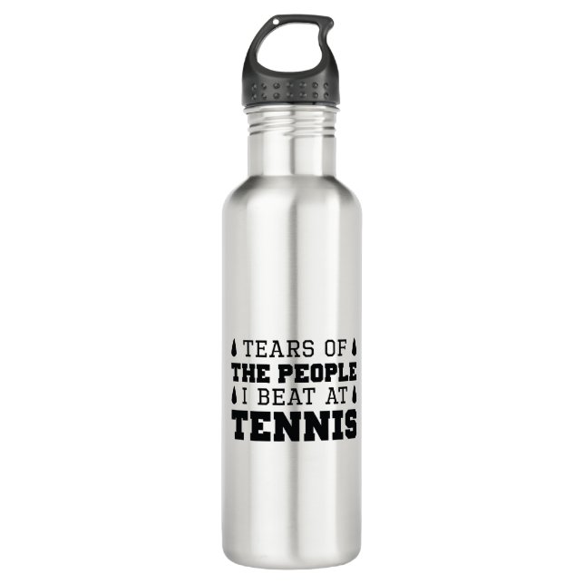Tears Of The People I Beat At Tennis 710 Ml Water Bottle (Front)