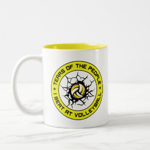 Tears Of The People I Beat At Volleyball Lovers Two-Tone Coffee Mug