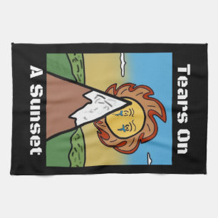 Tears On A Sunset (Towel) Tea Towel