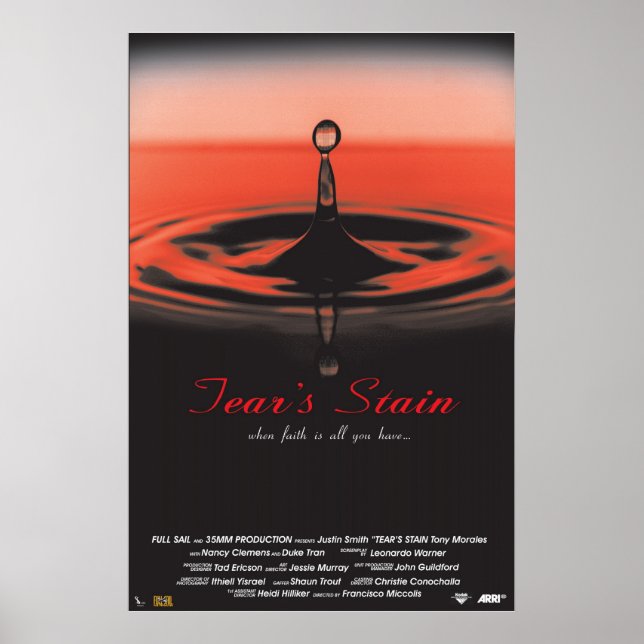 Tear's Stain Poster (Front)