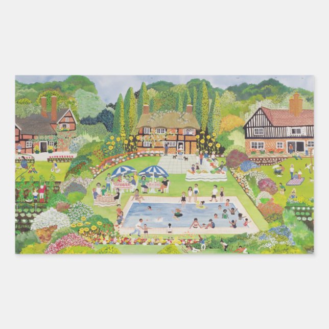 Tea's Ready Rectangular Sticker (Front)