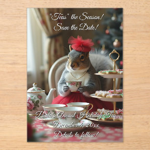 Teas the Season Acrylic Invitations