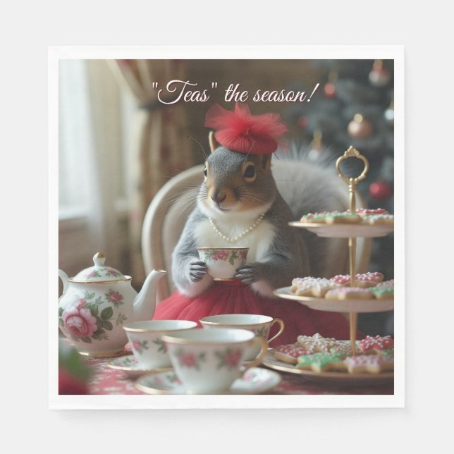 "Teas" the Season  Napkin (Front)