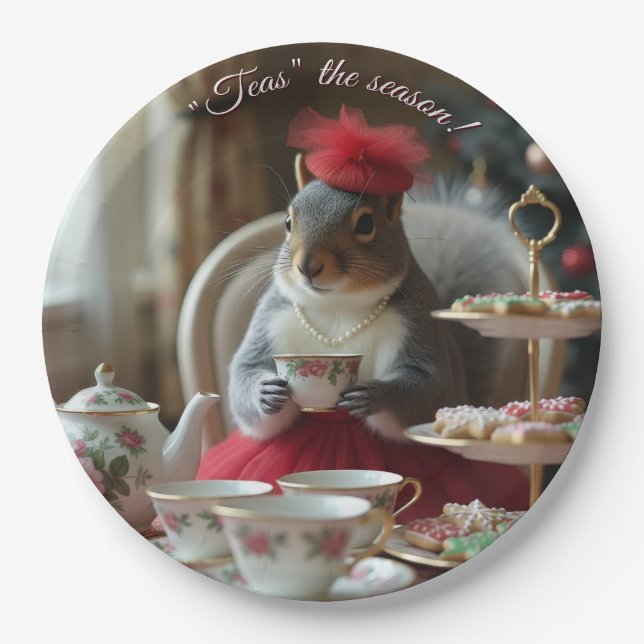 "Teas" the Season  Paper Plate (Front)