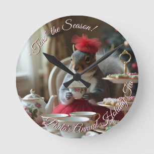 "Teas" the Season  Round Clock