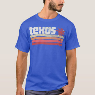 Teas  Vintage Retro 70s 80s 90s Gift Beach Palm Tr T-Shirt