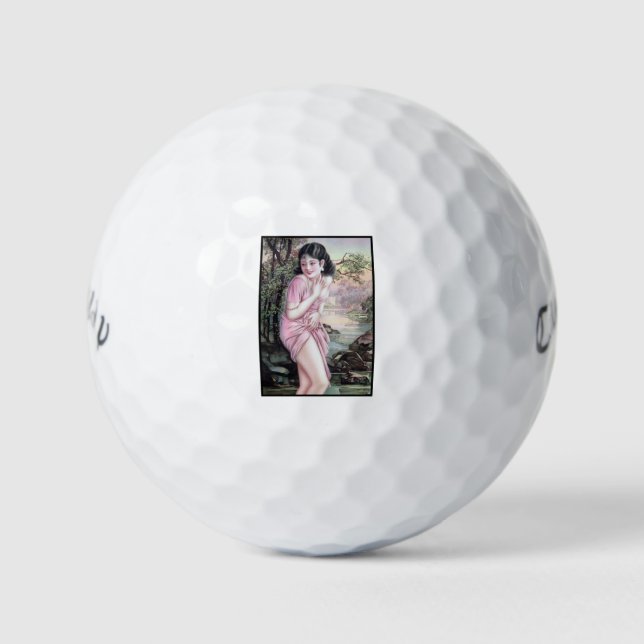 Tease in Stream Oasis by Shanghai China Girl Golf Balls (Front)