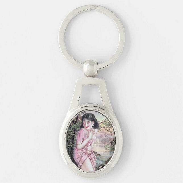 Tease in Stream Oasis by Shanghai China Girl Key Ring (Front)
