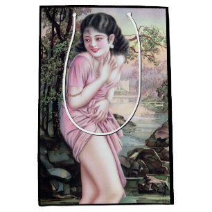 Tease in Stream Oasis by Shanghai China Girl Medium Gift Bag