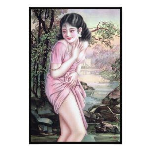 Tease in Stream Oasis by Shanghai China Girl Photo Print