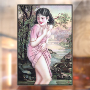 Tease in Stream Oasis by Shanghai China Girl Window Cling
