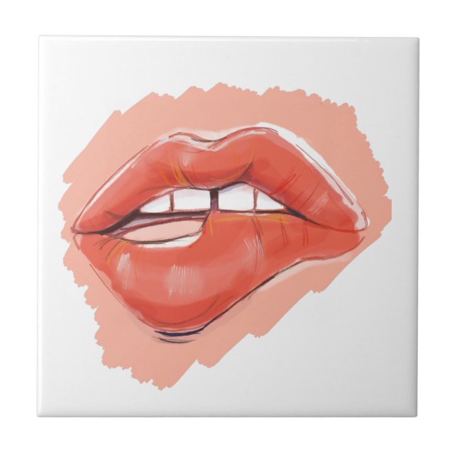 Teaser lip biting tile (Front)